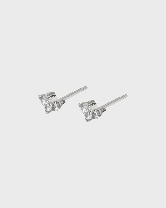 0.03 TCW Marquise Lab Grown Diamond Stud Earrings - Timeless Elegance