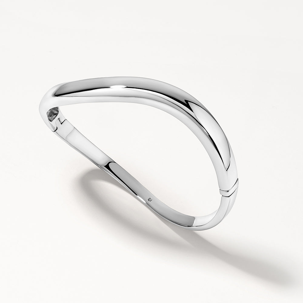 Simple Curve Bangle Bracelet