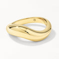 Load image into Gallery viewer, Elegant Wave Gold Wedding Band
