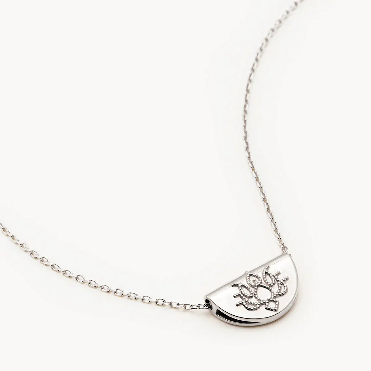 Elegant Gold Lotus Pendant Necklace 4