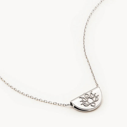 Elegant Gold Lotus Pendant Necklace 4