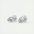 Load image into Gallery viewer, 1.0 TCW Round Lab Grown Diamond Solitaire Stud Earrings
