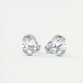 Load image into Gallery viewer, 1.0 TCW Oval Lab Grown Diamond Solitaire Studs
