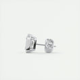 Load image into Gallery viewer, Radiant 1.0 TCW Emerald-Cut Lab Grown Diamond Stud Earrings
