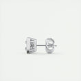 Load image into Gallery viewer, 1.0 TCW Princess Lab Grown Diamond Solitaire Studs 4
