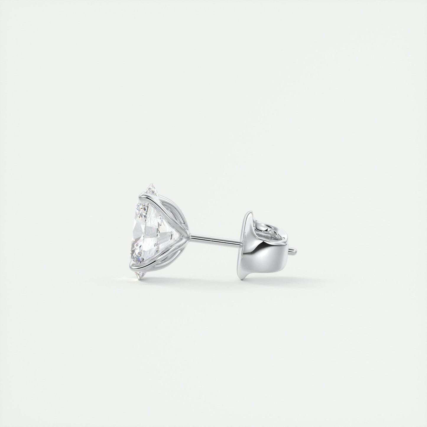 1.0 TCW Oval Lab-Grown Diamond Solitaire Earrings 4