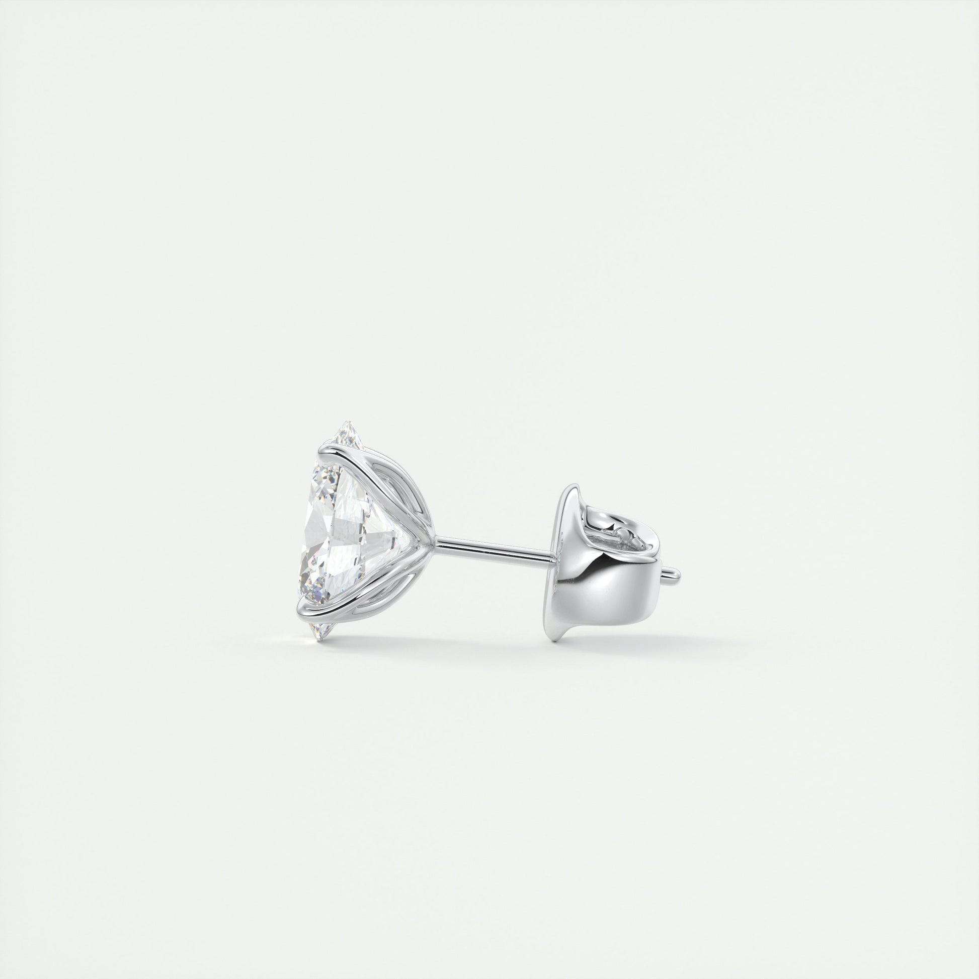 1.0 TCW Oval Lab-Grown Diamond Solitaire Earrings 4