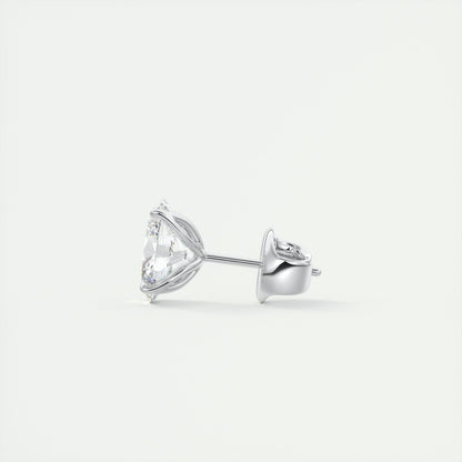 1.0 TCW Oval Lab-Grown Diamond Solitaire Earrings 4