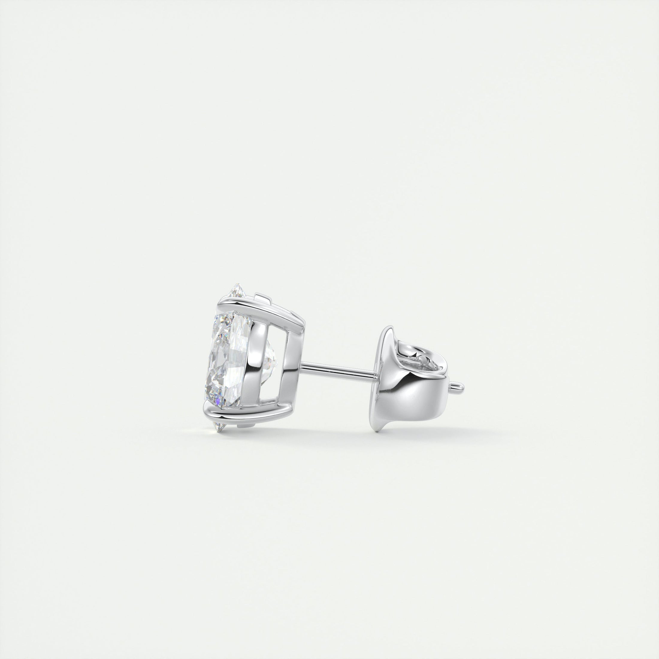 1.0 TCW Oval Lab Grown Diamond Solitaire Studs