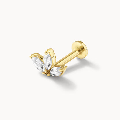 Radiant Butterfly 0.11 TCW Marquise Lab Grown Diamond Earrings 1