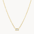 Load image into Gallery viewer, Elegant 0.27 TCW Baguette Lab Grown Diamond Bezel Necklace
