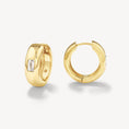 Load image into Gallery viewer, 0.80 TCW Baguette Lab Grown Diamond Hoop Earrings
