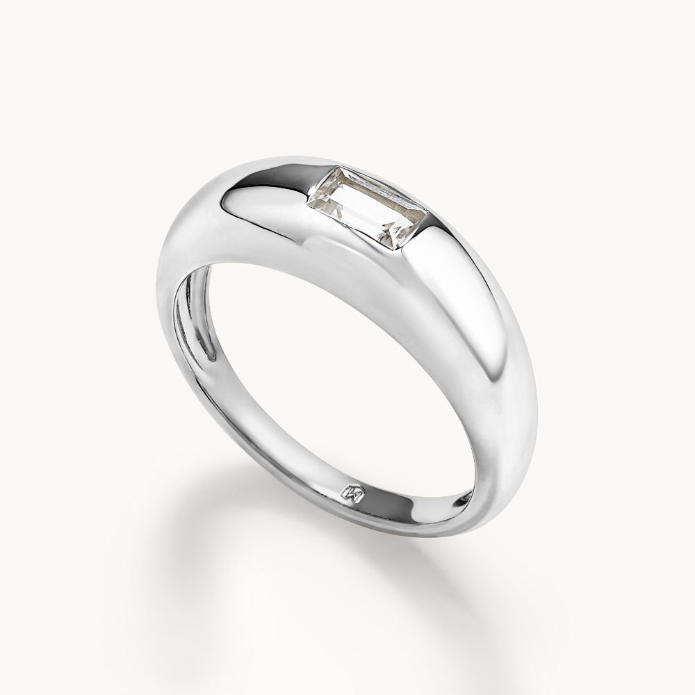 Radiant Elegance: 0.40 CT Baguette Lab Grown Diamond Wedding Band 2