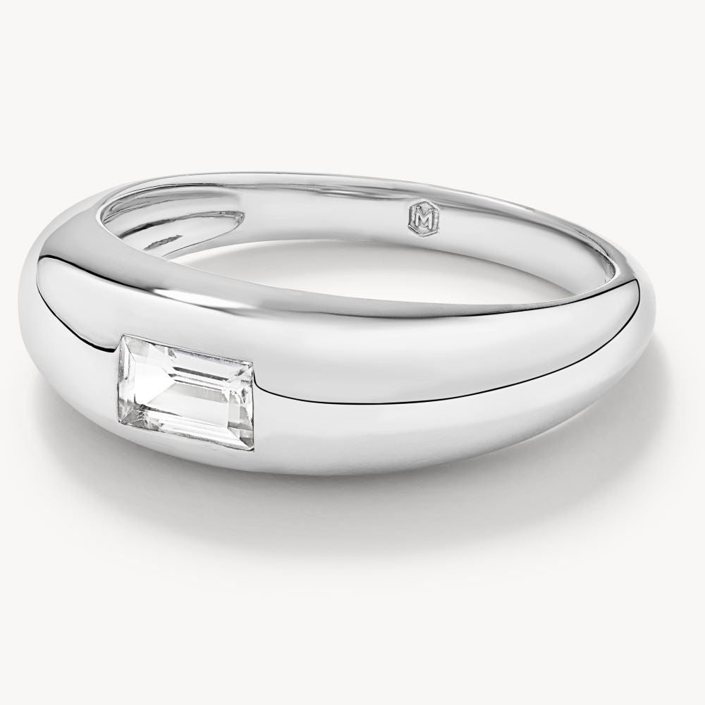 Radiant Elegance: 0.40 CT Baguette Lab Grown Diamond Wedding Band 3