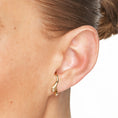 Load image into Gallery viewer, Elegant 0.70 TCW Baguette Lab Made Diamond Wave Earrings
