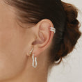 Load image into Gallery viewer, Elegant 0.70 TCW Baguette Lab Made Diamond Wave Earrings
