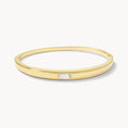 Load image into Gallery viewer, Radiant Elegance: 0.65 CT Baguette Lab Grown Diamond Bangle Bracelet
