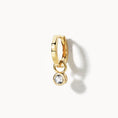 Load image into Gallery viewer, 0.60 TCW Round Lab Grown Diamond Hoop Earrings
