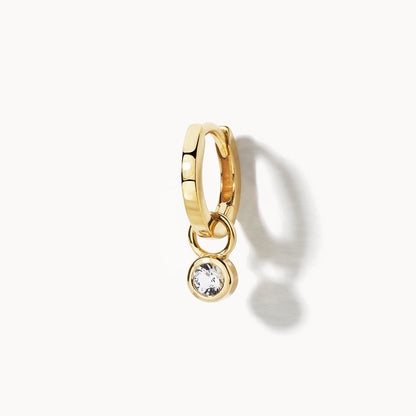 0.60 TCW Round Lab Grown Diamond Hoop Earrings 3