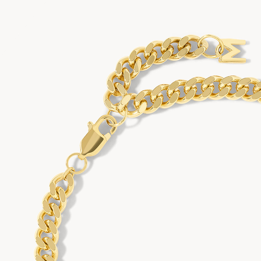 Elegant 0.4 TCW Baguette Lab Grown Diamond Curb Chain Bracelet