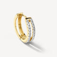 Load image into Gallery viewer, 1.0 TCW Round Lab Grown Diamond Hoop Earrings
