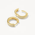 Load image into Gallery viewer, 0.50 TCW Round Lab Grown Diamond Hoop Earrings
