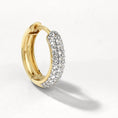 Load image into Gallery viewer, Elegant 0.70 TCW Round Lab Grown Diamond Hoop Earrings
