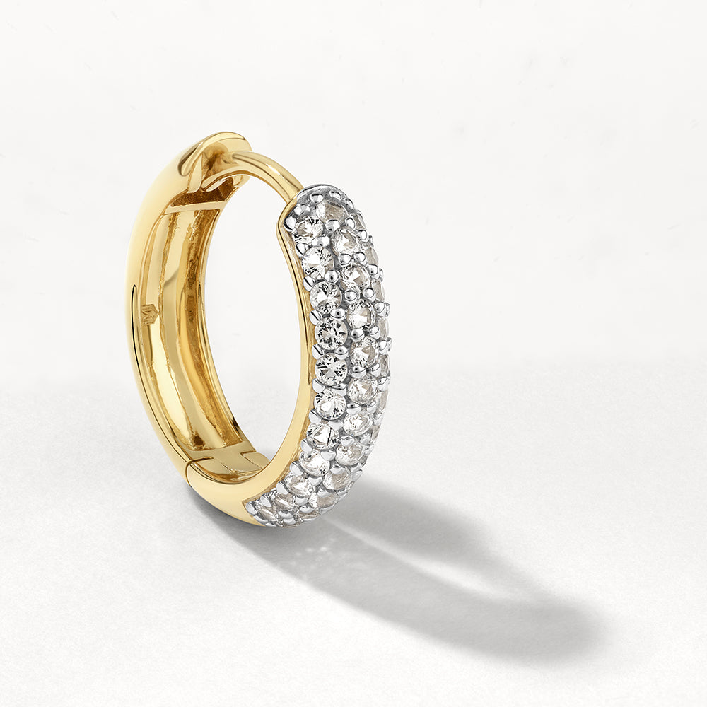 Elegant 0.70 TCW Round Lab Grown Diamond Hoop Earrings 6