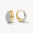 Load image into Gallery viewer, 0.80 TCW Round Lab Grown Diamond Mini Hoop Earrings
