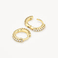 Load image into Gallery viewer, 0.60 TCW Round Lab Grown Diamond Hoops Earrings
