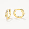 Load image into Gallery viewer, 0.60 TCW Round Lab Grown Diamond Hoops Earrings
