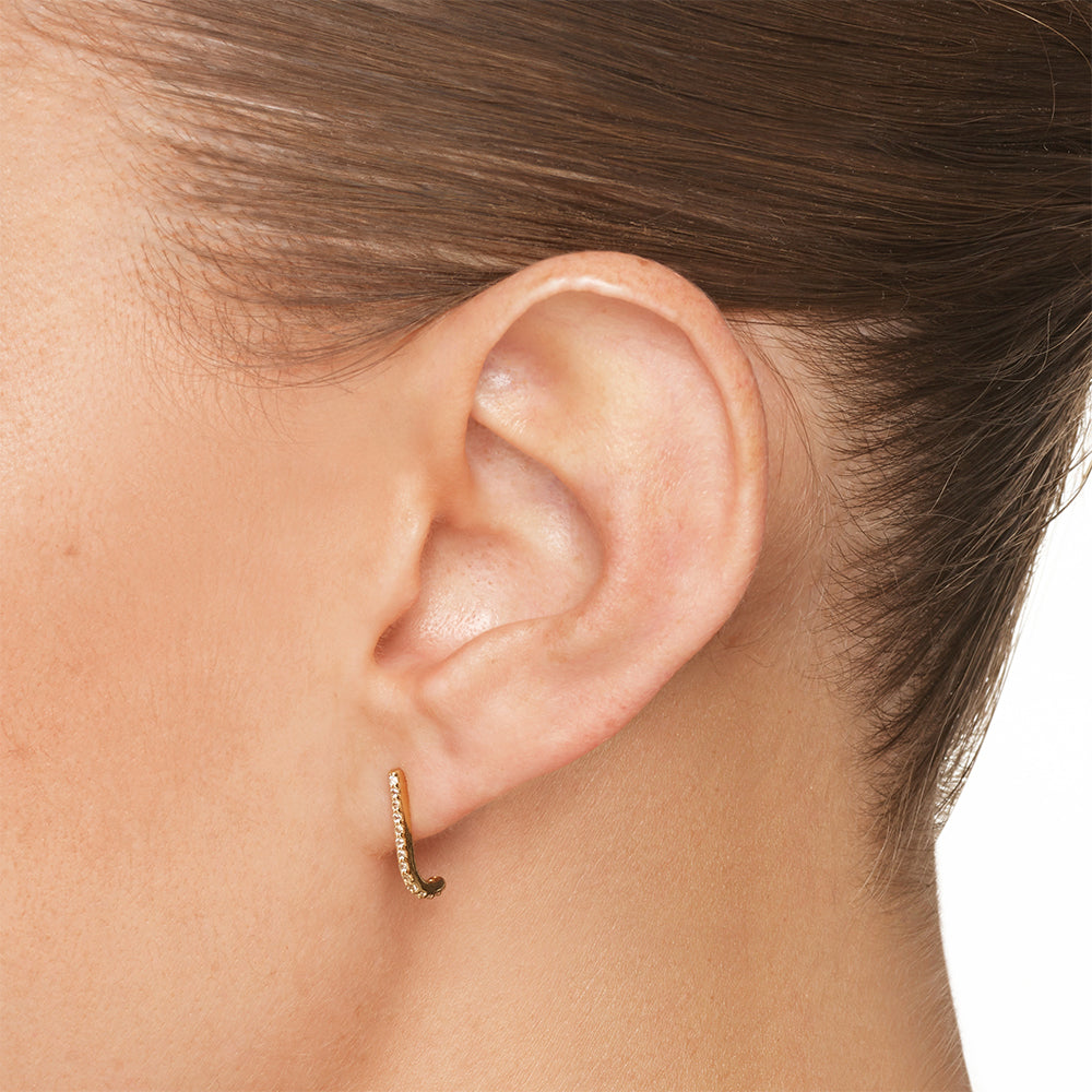 Elegant 0.50 Carat Round & Pear Lab-Grown Diamond Hoops 5