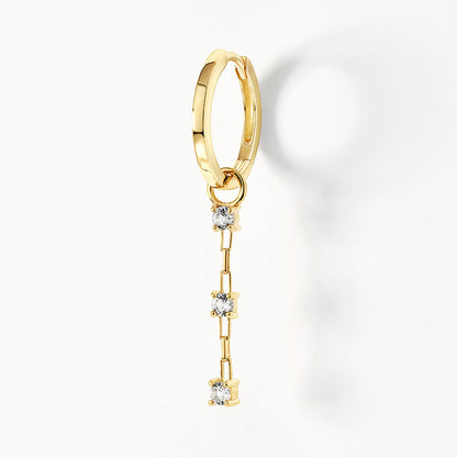 Elegant 0.11 TCW Round Lab Grown Diamond Lariat Earrings 4