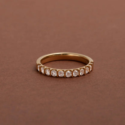 Curved- 0.25 CT Marquise Lab Grown Diamond Wedding Band