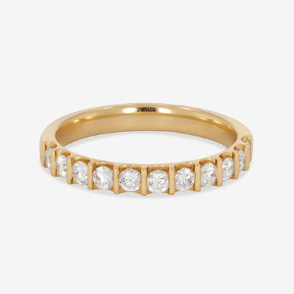 Curved- 0.25 CT Marquise Lab Grown Diamond Wedding Band