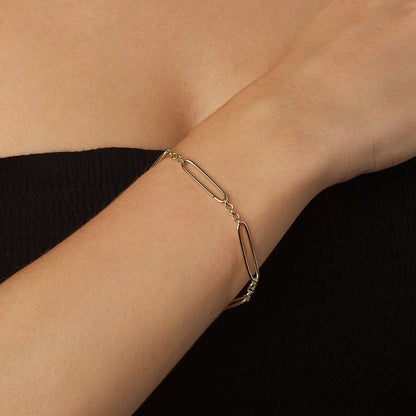 Elegant Oval Link Chain Bracelets 5
