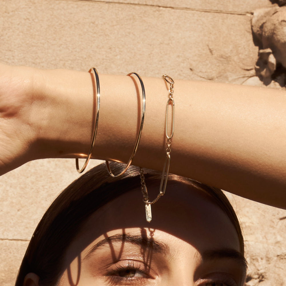 Elegant Oval Link Chain Bracelets 3