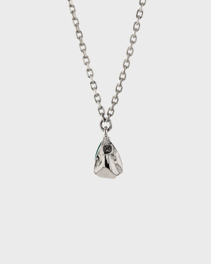 0.50 CT Pear Shaped Emerald Pendant Necklace 2