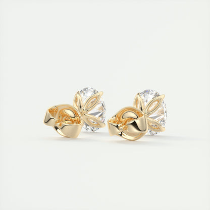 1.0 TCW Oval Lab-Grown Diamond Solitaire Earrings 11