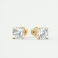 Load image into Gallery viewer, 1.0 TCW Round Lab Grown Diamond Solitaire Studs
