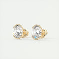 Load image into Gallery viewer, 1.0 TCW Oval Lab Grown Diamond Solitaire Studs
