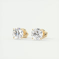 Load image into Gallery viewer, 1.0 TCW Round Lab Grown Diamond Solitaire Studs
