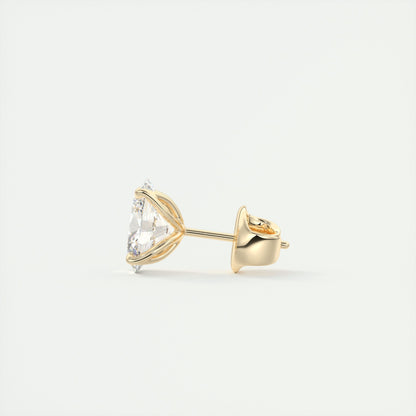 1.0 TCW Oval Lab-Grown Diamond Solitaire Earrings 12
