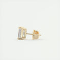 Load image into Gallery viewer, 1.0 Carat Emerald-Cut Lab Grown Diamond Stud Earrings
