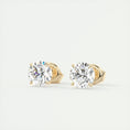 Load image into Gallery viewer, 1.0 TCW Round Lab Grown Diamond Solitaire Studs
