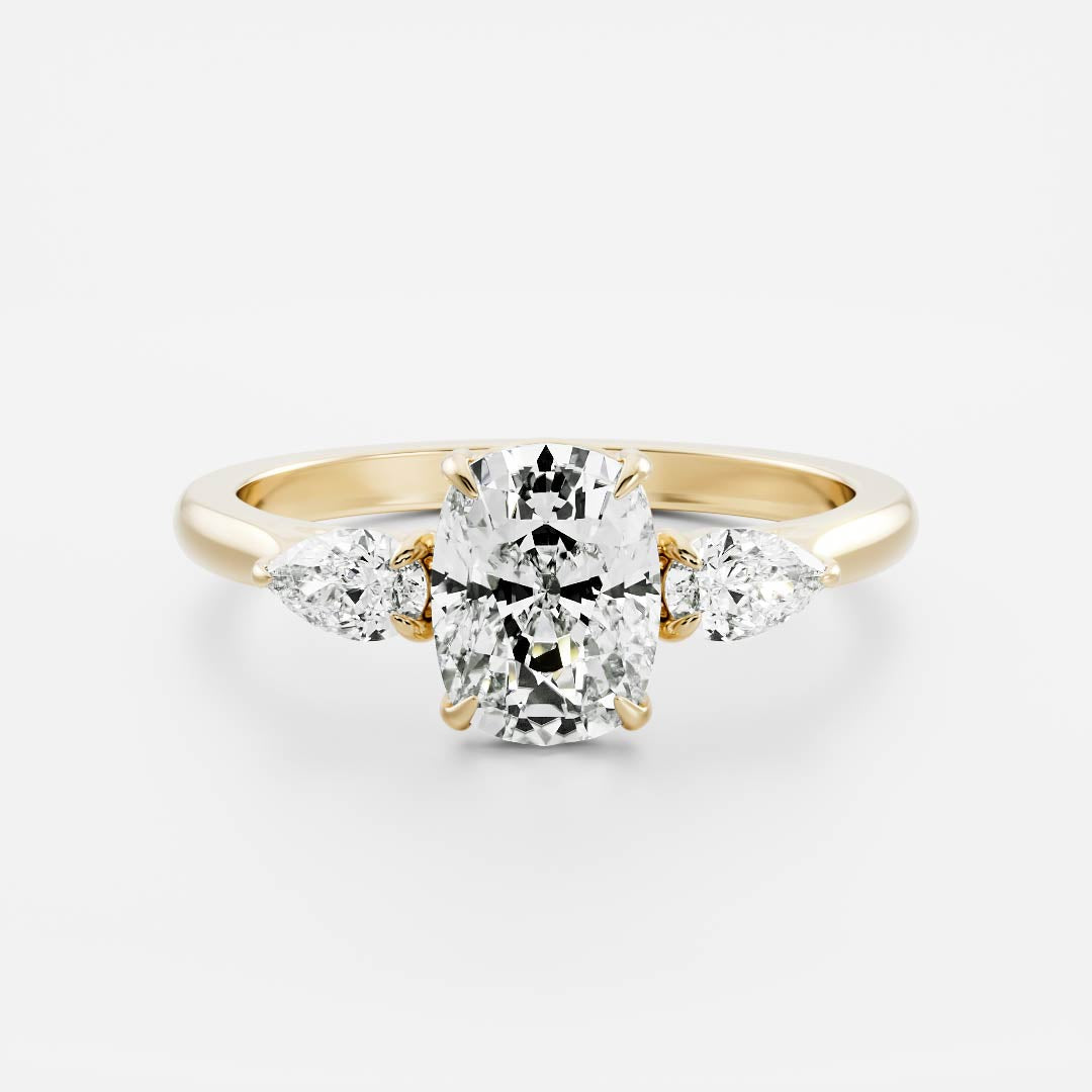 Solitaire- 1.0 CT Oval Moissanite Engagement Ring